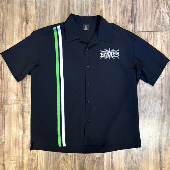 Vintage Y2K Big Daddy Ed Roth Embroidered Rat Fink Button Down XL 54" USA Made - Picture 2 of 14